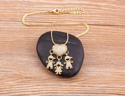 Collar Amor de Madre – Bañado en Oro de 18K