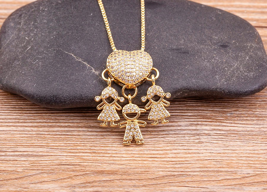 Collar Amor de Madre – Bañado en Oro de 18K
